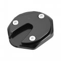 Uxcell 1 Set Motorcycle Kickstand Extension Enlarger Pad Side Stand Support Plate Black For Honda Dax St125
