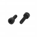 Uxcell M3x10mm Fully Thread Hex Socket Head Knurled Cap Screw Bolt Black 100pcs