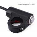 22mm Motorcycle Handlebar Switch Mount Push Button Headlight Brake Fog Lights Cnc Aluminum 10-12v 10-16a B Self-locking With