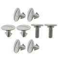 Upgrade 6 Pack 90674-ty2-a01 Lower Engine Cover Pin Screws With 2 90105-tba-a00 Radiator Support Splash Shield Bolts Compatible