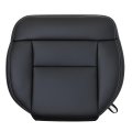 Front Driver Side Bottom Replacement Perforated Seat Cover Ebony Black For Ford F150 Lariat Xl 2004 2008 Microfiber Leather 