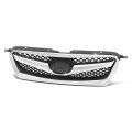 Su1200142 Factory Style Front Bumper Grill Grille Assembly With Chrome Moulding For Subaru Legacy 2010-2012 Matte Black 