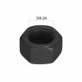 Uxcell 3 8-24 Unf Hex Nuts Carbon Steel Grade 8 Black Oxide Hexagon Nut For Screw Bolt 20 Of Pack