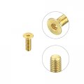 Uxcell Flat Head Socket Cap Screws M2 5-0 45 X 8mm Brass Inner Hex Drive Fasteners Bolts 6pcs
