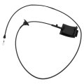 Hood Release Cable Ford F-150 And Bronco 1992 1993 1994 1995 1996 Replacement For F2tz16916a Black Standard Style Dot Sae 