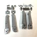 Motorcycle Polish Front Rear Foot Pegs Footrest Kit Fit For Yamaha Yzf R1 1998-2011 R6 1999-2011