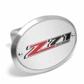 Ipick Image Made For Chevrolet Z71 Off Road 3d Logo On Brushed Oval Billet Aluminum 2 Inch Tow Hitch Cover