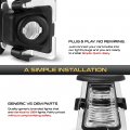 Vipmotoz Oe-style License Plate Light Tag Lamp Housing Assembly Replacement For 2007-2018 Jeep Jk Wrangler