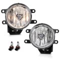 Front Bumper Fog Lights W Bulbs For Toyota Rav4 2019-2022 8122012230 8121012230 Clear Lens Lamps Left Right Side 
