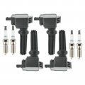 Autokay Ignition Coils And Spark Plug Set Of 4 For Ford Fusion Focus Explorer Lincoln Uf670