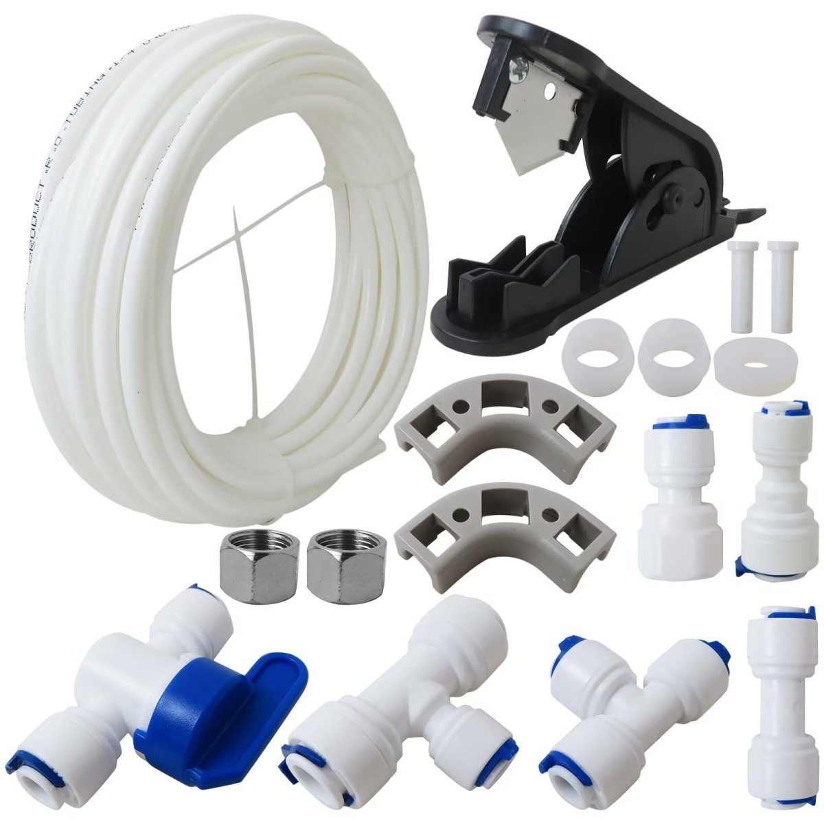 1 4 In Ice Maker Water Line Kit 32 8 Ft Ro Connection For Drinking Filter Faucet Refrigerator Dispenser