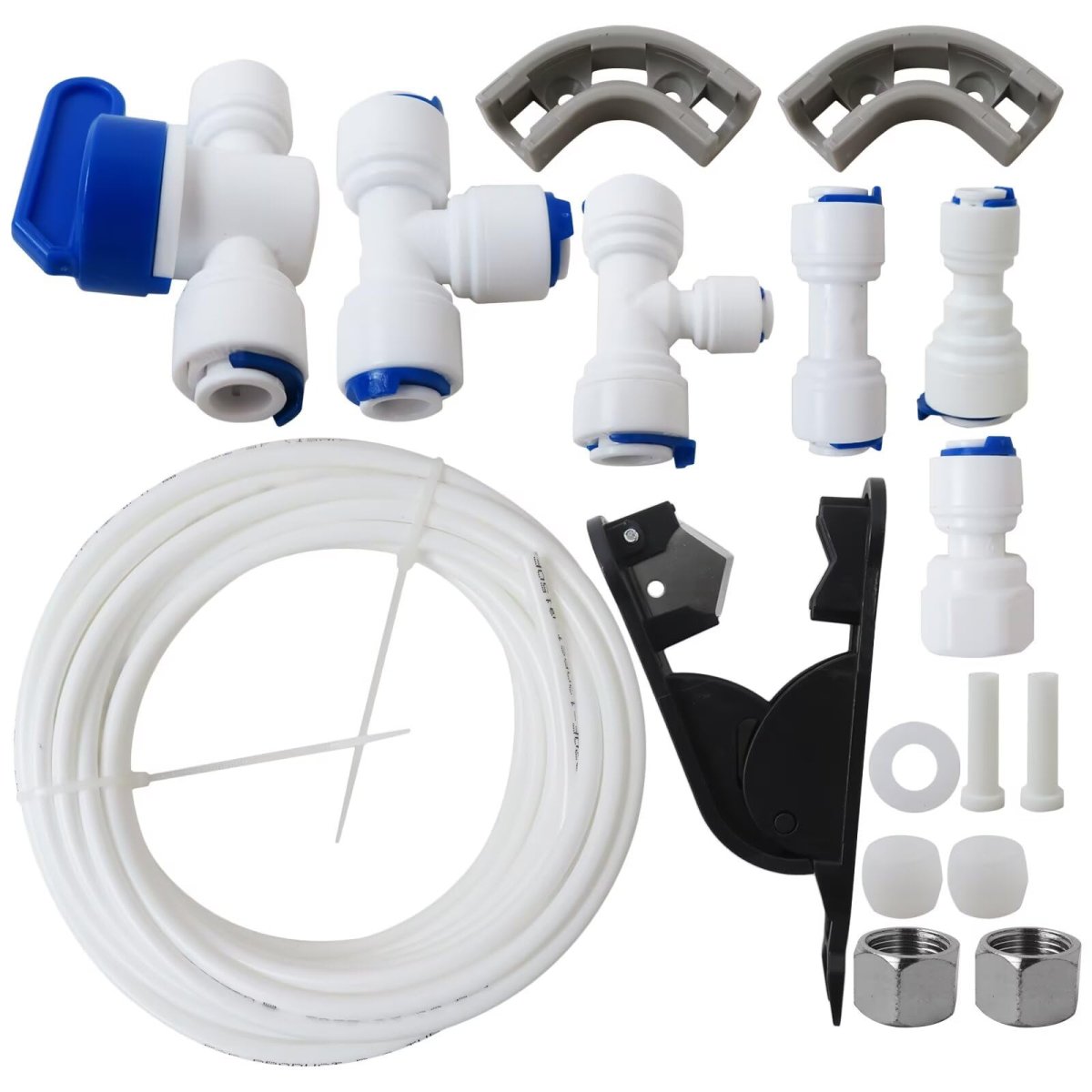 1 4 In Ice Maker Water Line Kit 32 8 Ft Ro Connection For Drinking Filter Faucet Refrigerator Dispenser