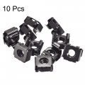 Uxcell Snap-in Cage Nuts M8 X 1 25mm Carbon Steel Metric Nut For Server Shelve Cabinet 10pcs