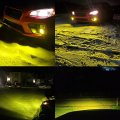Alla Lighting 5200lm H7 Led Fog Lights Or Daytime Running Bulbs 3000k Amber Yellow Extreme Super Bright 12v Leds Replacement 