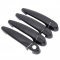 Pack Of 4 Front Rear Left And Righr Carbon Fiber Abs Exterior Door Handle Cover 