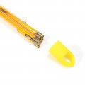 13 Feet Fiberglass Fish Tape Cable Rods Electrical Wire Running Pull Push Kit With Hook And Hole Rod Yellow