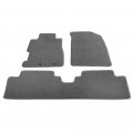 Freemotor802 For 2001-2005 Honda Civic 2002-2005 Si Floor Mats Gray Nylon Car Carpets 3-pc Set
