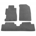 Freemotor802 For 2001-2005 Honda Civic 2002-2005 Si Floor Mats Gray Nylon Car Carpets 3-pc Set 