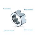 5 16 -24 Hexagon Slotted Nut Grade 6 8 Zinc-plated Carbon Steel Hex Nuts Good For Machinery Repairing Silver 4pcs