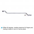 Uxcell 45-degree Offset Box End Wrench Set 5 5-24mm Metric Cr-v Steel With Rolling Pouch 8-piece