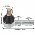 Atv Ball Joint M12 Tie Rod Steel Rustproof For 125cc 150cc 200cc 250cc Utv Go Kart Quad Motorcycle