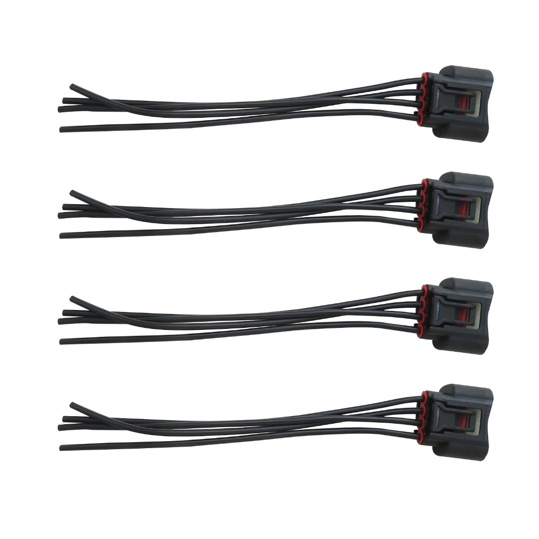 4x Ignition Coil Female Connector Plug Harness For 2002 To 2010 Toyota Camry 2 4l Replaces Part Numbers 90919-02244 90080-19015