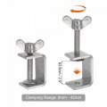 Uxcell Stainless Steel C-clamp 47mm Wide Jaw Opening With Butterfly Hand Twist For Woodworking Welding Building Household Mount