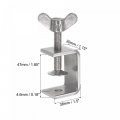 Uxcell Stainless Steel C-clamp 47mm Wide Jaw Opening With Butterfly Hand Twist For Woodworking Welding Building Household Mount