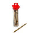 1 8 Double-ended High Speed Steel Titanium Coated Stubby Drill Bits 12 