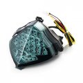 Pacask Motorcycle Super Bright Turn Signal Tail Light 19 Led Integrated Taillight Fit For Yamaha Yzf R1 2004 2005 2006 Smoke