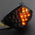 Pacask Motorcycle Super Bright Turn Signal Tail Light 19 Led Integrated Taillight Fit For Yamaha Yzf R1 2004 2005 2006 Smoke