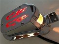 Hongk Heavy Metal Aluminum Motorcycle Chrome Red Flame Brake Tail Light Signal Compatible With H-d Bike B01bn0o5ug