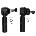 Premium Suspension Set Of 2 Front Left Outer Tie Rod End Right Compatible Fit Ford Contour 1997-2000 For Mercury Cougar 