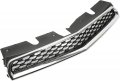 Kuafu Front Upper Grille Compatible With 2010-2015 Chevy Chevrolet Equinox Replacement For 25798744 Gm1200622 Black Chrome