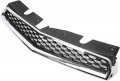 Kuafu Front Upper Grille Compatible With 2010-2015 Chevy Chevrolet Equinox Replacement For 25798744 Gm1200622 Black Chrome
