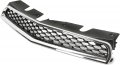 Kuafu Front Upper Grille Compatible With 2010-2015 Chevy Chevrolet Equinox Replacement For 25798744 Gm1200622 Black Chrome