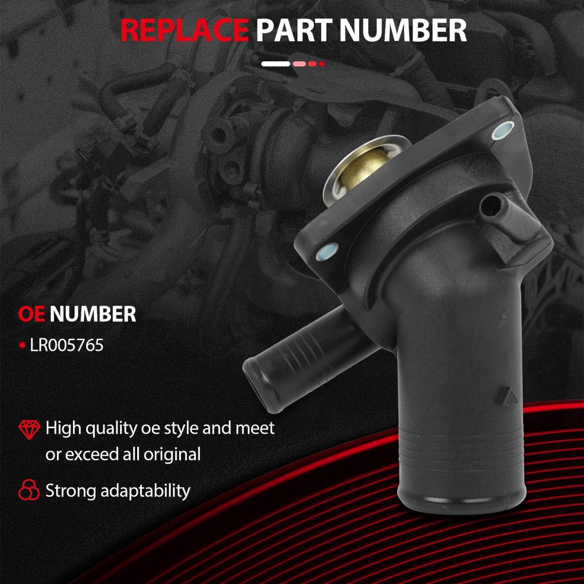 Lr005765 Engine Coolant Thermostat Housing