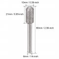 Uxcell Diamond Burrs Grinding Drill Bits For Carving Rotary Tool 1 4-inch Shank 10mm Cylindrical Ball Nose 120 Grit 2 Pcs