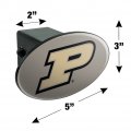 Purdue Boilermakers Logo Secondary Oval Tow Trailer Hitch Cover Plug Insert