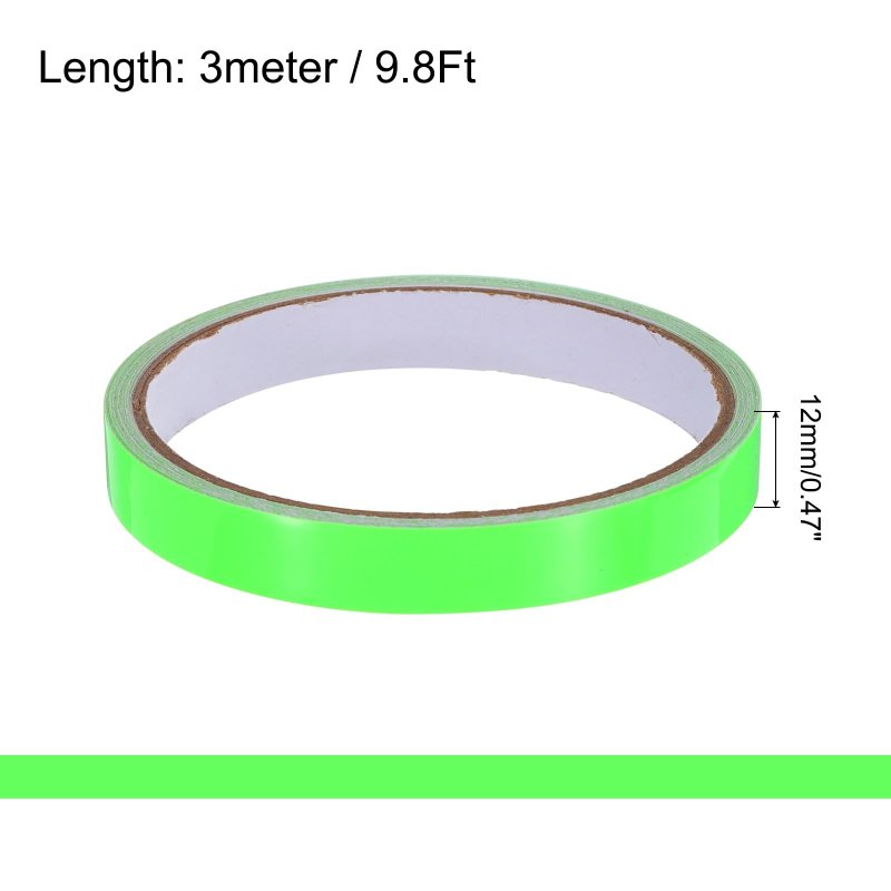 7rolls Glow In The Dark Tape 0 47 Inch X 9 8 Ft Fluorescent Adhesive Luminous For Stairs Walls Steps Exit Sign Home Decoration