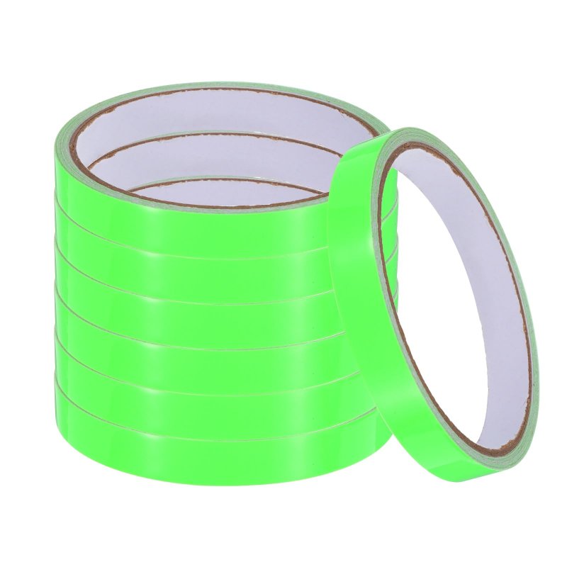 7rolls Glow In The Dark Tape 0 47 Inch X 9 8 Ft Fluorescent Adhesive Luminous For Stairs Walls Steps Exit Sign Home Decoration