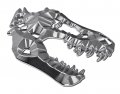 Chrome T-rex Metal Auto Emblem