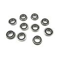 10pcs 8x14x4mm Flanged Precision Ball Bearings Chrome Steel Rubber Seals 