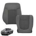 Gray Driver Bottom Top Cloth Seat Cover Replacement For F250 F350 F450 F550 Xl Xlt 2011-2016 