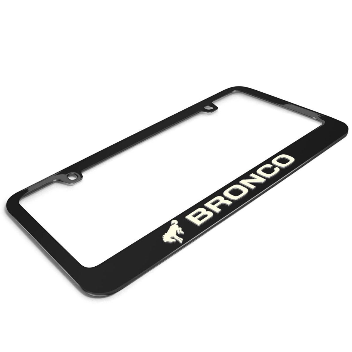 Ford Bronco 3d Night Glow Luminescent Logo On Real Carbon Fiber Abs License Plate Frame