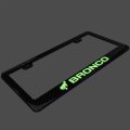 Ford Bronco 3d Night Glow Luminescent Logo On Real Carbon Fiber Abs License Plate Frame