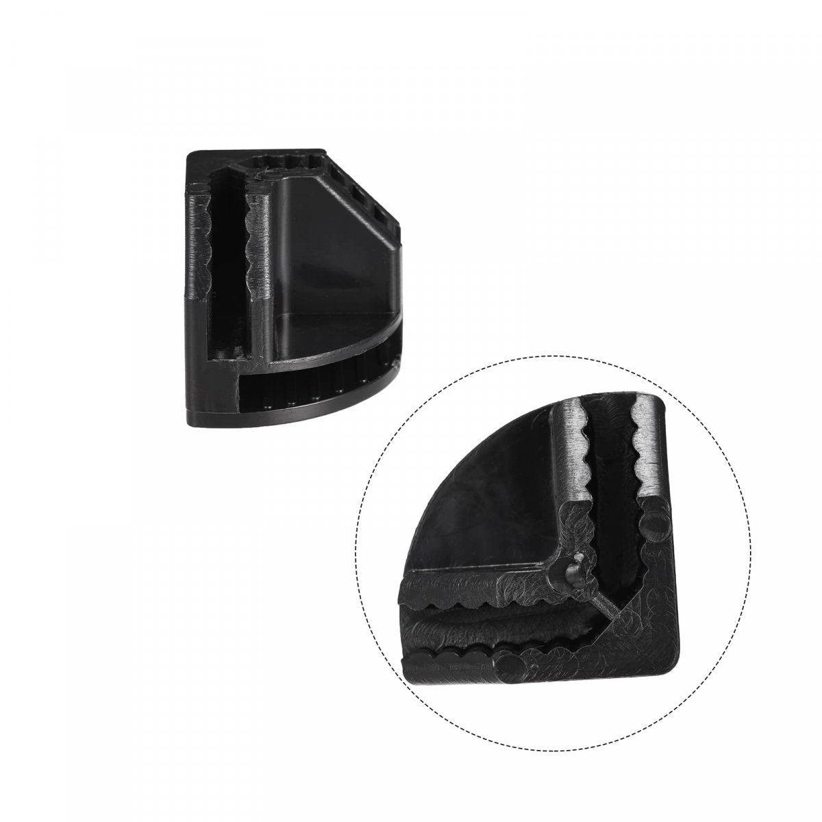 Plastic Wire Cube Connectors 23x23mm Angle Grid Buckle Clip For Storage Shelving Cabinet Organizer Black 20pcs