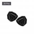 Plastic Wire Cube Connectors 23x23mm Angle Grid Buckle Clip For Storage Shelving Cabinet Organizer Black 20pcs