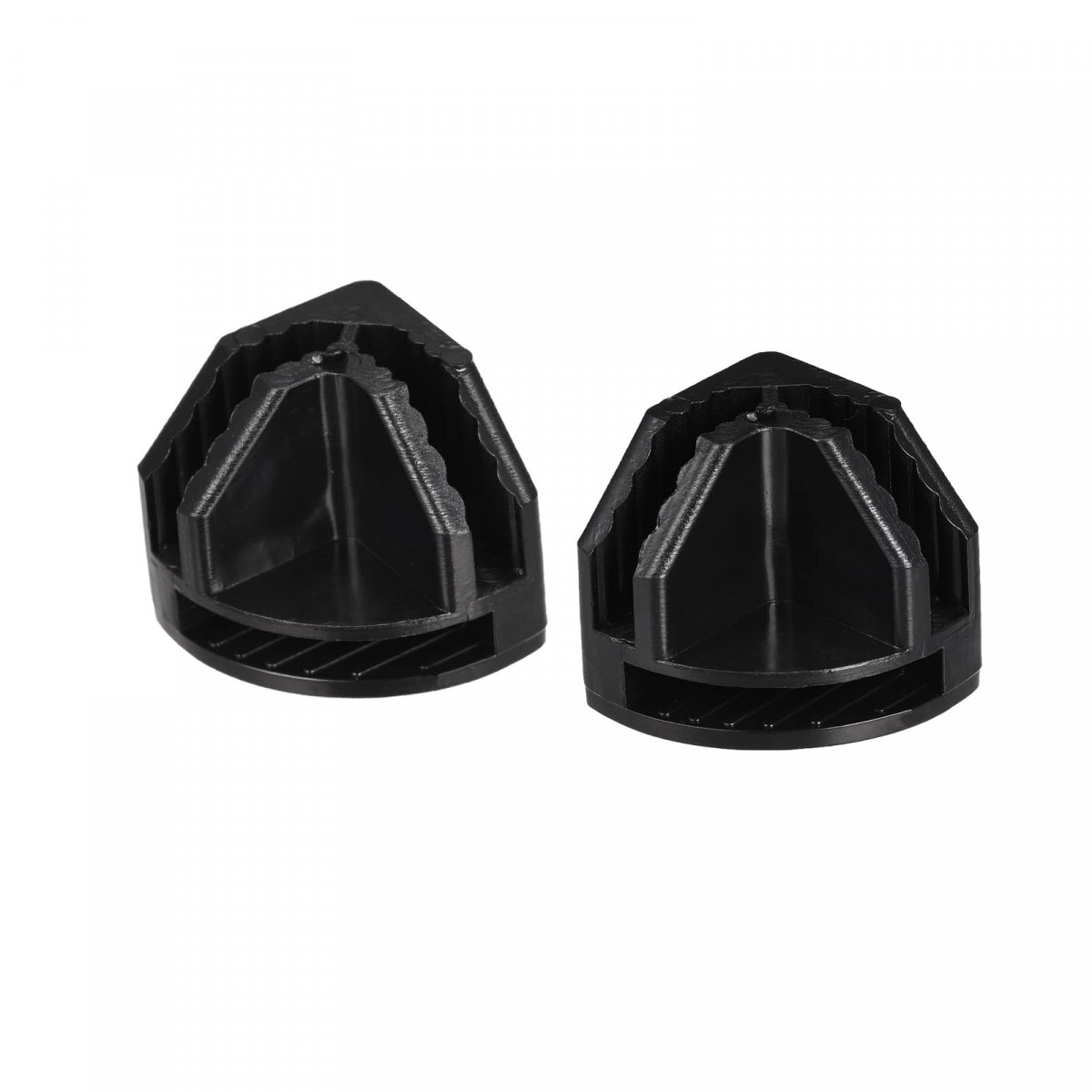 Plastic Wire Cube Connectors 23x23mm Angle Grid Buckle Clip For Storage Shelving Cabinet Organizer Black 20pcs