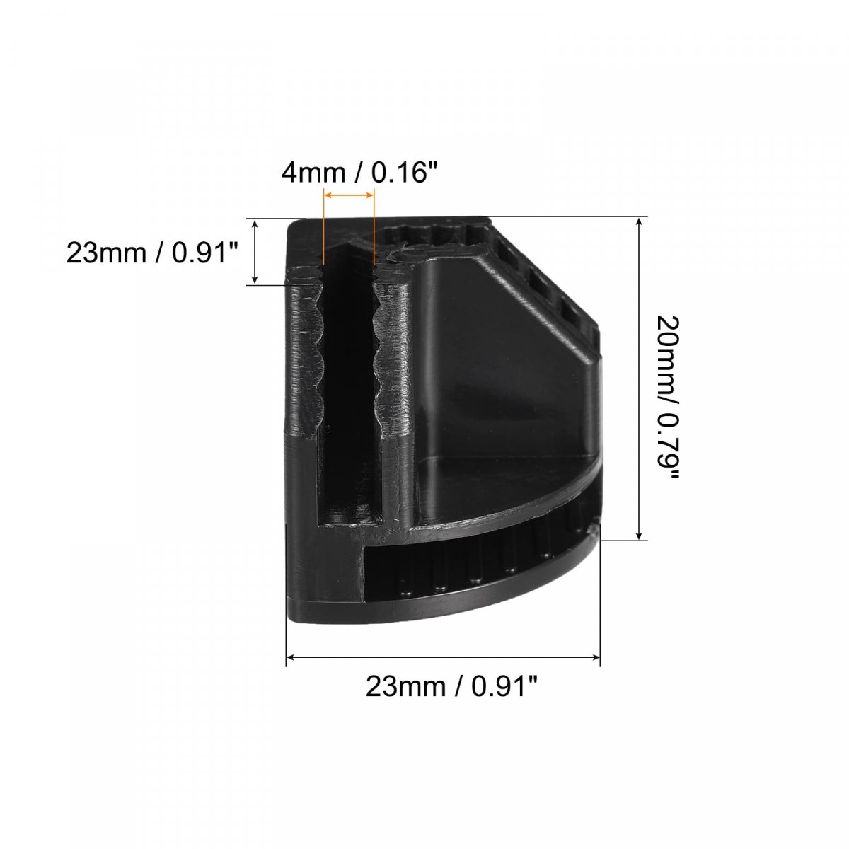 Plastic Wire Cube Connectors 23x23mm Angle Grid Buckle Clip For Storage Shelving Cabinet Organizer Black 20pcs